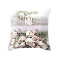 thumbnail image 1 of PENGXIANG Pays Rose Carré Coussin Housse de Protection Housse de Coussin Articles de Literie, 1 of 12
