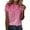 Pink, variant on SHITINN Womens Clothing Women's Fashion Print Casual Point Sleeve Crew Neck T Shirt Top Cute Short Sleeve Tops for Women Summer Clothes