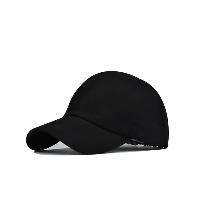 stanreset Femmes Casquette de Baseball Queue de Cheval Chapeau de Sport Printemps Automne Boucle Réglable à la Mode pour la Course de Loisirs Accessoire de Sport Noir