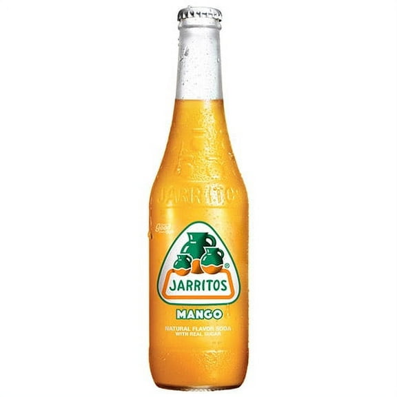 Jarritos Mango Soda, 12.5 fl oz (370 ml) Glass Bottle, 1 Count
