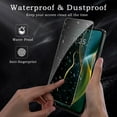 thumbnail image 4 of Privacy Screen Protector for Motorola Moto G 5G 2025, Shatterproof Tempered Glass Accessories, Anti Spy Tempered Glass Film, Case Friendly Ultra Resistant 9H Hardness Anti-Glare HD Black -3 Pack, 4 of 7