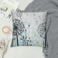 thumbnail image 2 of Nawypu  Blue Dandelion Pillow Cover for Living Room Decor Rustic Farm Plants Botanical Square Soft Throw Pillow Dragonfly Watercolor Flowers Decorative Cushion Cover,Single Pack,White, 2 of 5