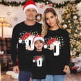 thumbnail image 2 of Dsscvnef Matching Family Outfits Christmas 26 Letter Printed Three Piece Parent Child Sweatshirt (Mom Style) Pajamas Family Set Matching Dog Family Dog Matching Christmas Pajamas, 2 of 6