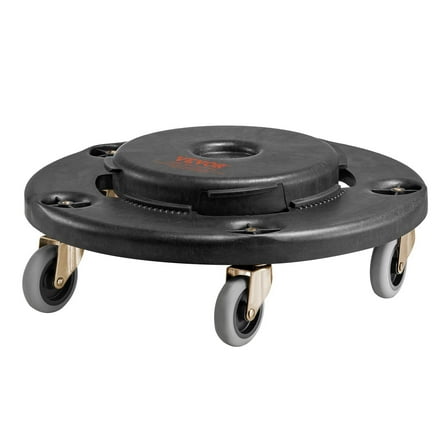 Round Trash Can Dolly for 20 32 44 55 Gallon Garbage Bins - Heavy Duty 500lbs