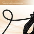 thumbnail image 4 of Cordón de cuero trenzado redondo, cuerda de cuero genuino trenzado plegado para manualidades, fabricación de joyas, collar, pulseras de 3 yardas, negro, 4 of 7