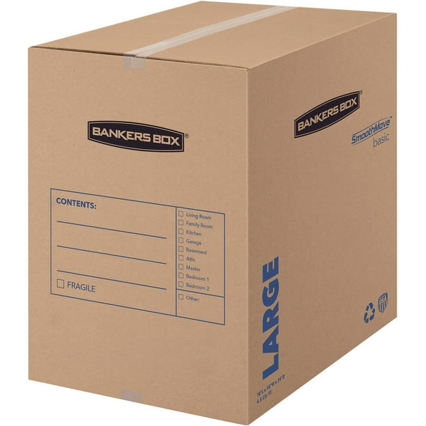 SmoothMove Basic Large Moving Boxes - Walmart.com - Walmart.com