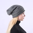 thumbnail image 4 of Yoyauz Warm Lazy Beanie - A soft Everyday Beanie With A Chunky Knit Fabric, 4 of 7