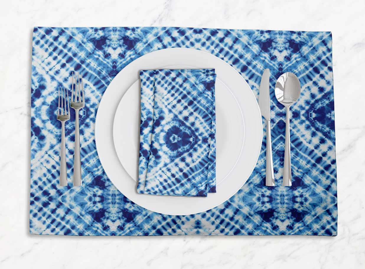 Details about   S4Sassy Animals Tie-Dye Dining Room Reversible Tablemats With Napkins set-TD-1D 