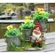 SINTECHNO Mignon Gnome avec Escalier de Trois Pots de Fleurs – image 1 sur 1