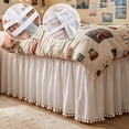 thumbnail image 5 of Dpityserensio Dorm Bed Skirt Twin XL 25 Inch Drop, Wrap Around Elastic Dust Ruffle for College Beds, 5 of 6