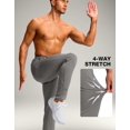 thumbnail image 3 of Pantalones deportivos Pudolla Tall para hombre con bolsillos con cremallera, color gris claro, 3 of 6