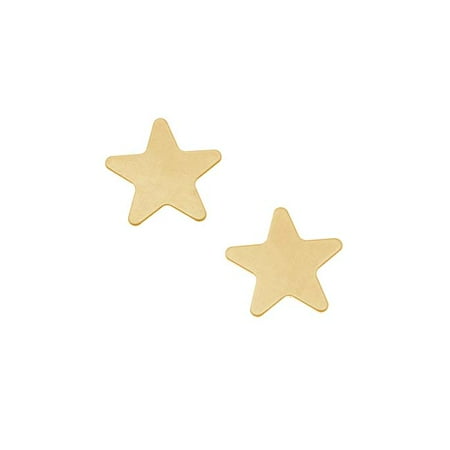 Brass 2 Hole - Solid Brass Blank Stamping 'Star' No Hole 12mm (2)
