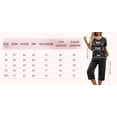 thumbnail image 4 of MINTREUS Women's Pajama Sets Short Sleeve Shirt and Capri Soft Pajama Sets with Pockets M-4XL, 4 of 6