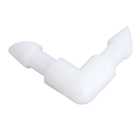 Riousery Elbow Hose Fitting 90 Degree L Shaped Barb PE Equal Diameter Tube Connector Joint Adapter for Pump and Silicone Tubes 4.2mm / 0.17in, 10 Pieces Pack