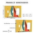 thumbnail image 3 of Sailboat Switch Cover Decorative Wall Plate 3-Gang 2-Toggle 1-Decor Standard Size, 3 of 5