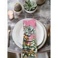 thumbnail image 2 of Pink Snowman Christmas Cloth Napkins Set of 8 Reusable Dinner Napkins, Xmas Tree Ball Snowflake Winter Cocktail Napkin Washable Table Napkins for Wedding/Holiday Party/Baby Shower 20"x20", 2 of 7