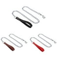 thumbnail image 2 of Dog Chain Leash Metal Chew Proof Pet Leash Dog Training Leash with Padded Handle, 2 of 10