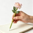thumbnail image 2 of Under $5 FEOLGEHLY 2Pcs Medium Point Black Gel Pen, 0.7mm Plastic Simulation Flower Pen, Smooth Writing Pen for Office, Journaling, Home & Daily Note Taking, 2 of 7