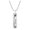 Silver Cancer, variant on Men's Women's Stainless Steel Bar Zodiac Engraved Pendant Necklace Horoscope Amulet Jewelry Silver Capricorn