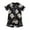 Black, variant on Pajamas For Girls Kids Satin Pajamas Sets Baby Boy Girl Button-Down Silk Sleepwear 2 Piece Short Sleeve Loungewear Clothes Set Size for 4-5 Years,Black