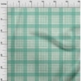 thumbnail image 3 of oneOone Polyester Spandex Sea Green Fabric Check Sewing Fabric By The Yard Printed Diy Clothing Sewing Supplies 56 Inch Wide, 3 of 4