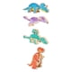 thumbnail image 4 of 4x bloques de dinosaurios de madera, constructor de dinosaurios de tallo de madera, juego de dinosaurios de construcción a presión, 4 of 7