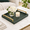 Green-17" x 12" x 2.5", variant on Blue 20" x 20" x 3" Decorative Serving Tray For Ottoman and Coffee Tables