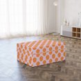 thumbnail image 3 of Orange Foldable Mattress, Citrus Fruit on Polka Dots, 74.8" x 35.4", Pale Pink Apricot, by Ambesonne, 3 of 6