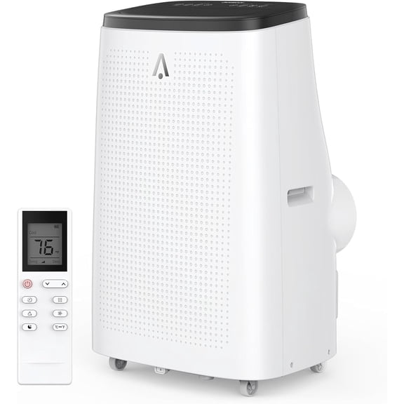 Trilenars 14,000 BTU Portable Air Conditioner for Rooms up to 750 Sq.Ft,Black