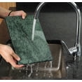 thumbnail image 5 of Koville Luxury Marble Granite Cutting Board for Kitchen,Rectangle, 12*8in, Indian Green, 5 of 7