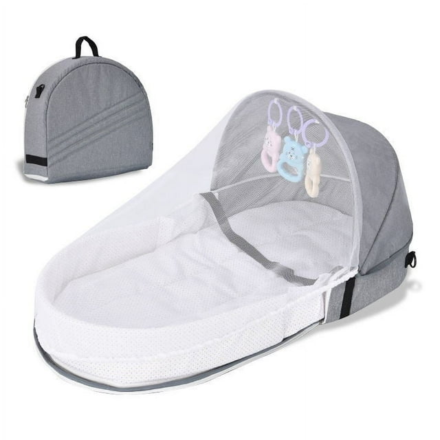 Cómoda cuna plegable resistente a la presión para recién nacidos, cuna de viaje biónica de aislamiento