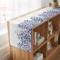 thumbnail image 6 of Table Runners 72 Inches Long Dress Scarves, Blue Purple Leaves Farmhouse Kitchen Table Runner, Coffee Tablerunners, Summer Botanical Eucalyptus Leaves 14x72 Inch, 6 of 9