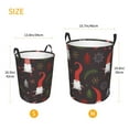 thumbnail image 5 of Fotbe Laundry Hamper With Durable Leather Laundry Basket Cute Christmas Gnomes Thickened Waterproof Round Collapsible Laundry Hamper, Dirty Clothes Laundry Basket, 5 of 8