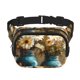 thumbnail image 1 of Fotbe Rustic Daisy Mason Jars Cangurera Cuadrada con Estampado de Doble Capa, Bolsa de Cintura Ajustable Mini para Hombres y Mujeres, 1 of 9
