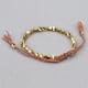 thumbnail image 5 of Pulsera de alambre con forma de pin, con texto tejido a mano, con cuentas de cobre, creativa, con borlas y cuerda para tirar, 5 of 5