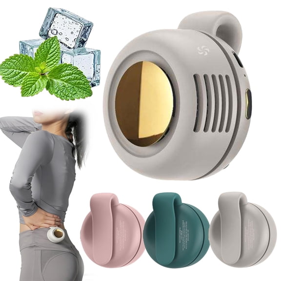 KANOHENO Portable Silent Mini Bladeless Electric Fan,360° Adjustable 3-Speed Clip on Fan for Outdoor & Travel