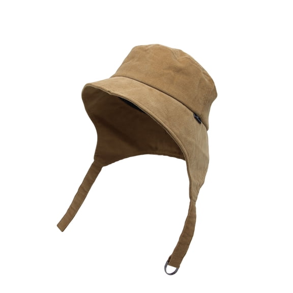 WITHMOONS Cotton Corduroy Trapper Hat Ear Flap Solid Warm Cap SLT1376 (Beige)