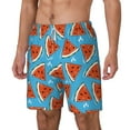 thumbnail image 2 of Uemuo Cartoon Watermelon Pattern Mens Swim Trunks Quick Dry Board Shorts with Mesh Lining, Stretch Beach Shorts Quick Dry No-Chafing Board Shorts-X-Large, 2 of 9
