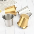 thumbnail image 7 of Stainless Steel Small Portable Ice Bucket with Handles Chip Cup Snack Bucket, 7 of 7
