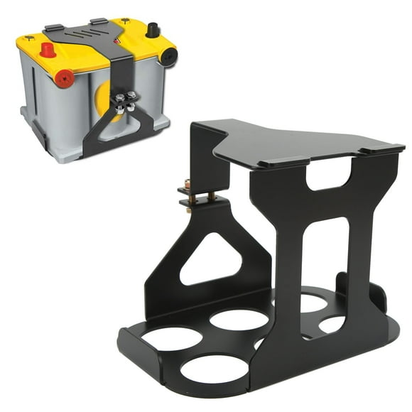 Battery Hold Down Tray, Stable Sturdy Carbon Steel Battery Tray For Battery Box