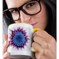 thumbnail image 2 of 3drose, Artistic African Daisy Macro Abstract, 15oz Two-tone Yellow Mug, 2 of 6