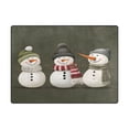 thumbnail image 5 of Yayeee Area Rugs for Living Room 5.2'x4' Non Slip Washable Bedroom Floor Carpet, Gray Cute Snowmen, 5 of 5