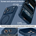 thumbnail image 2 of VENINGO Magnetic for iPhone 17 Pro Max Case, Compatible with Mag-safe, Shockproof Protection Slim Non-Slip Translucent Matte Protective Phone Cover, Royal Blue, 2 of 8