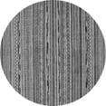 thumbnail image 1 of Ahgly Company Indoor Round Abstract Gray Modern Area Rugs, 5' Round, 1 of 4