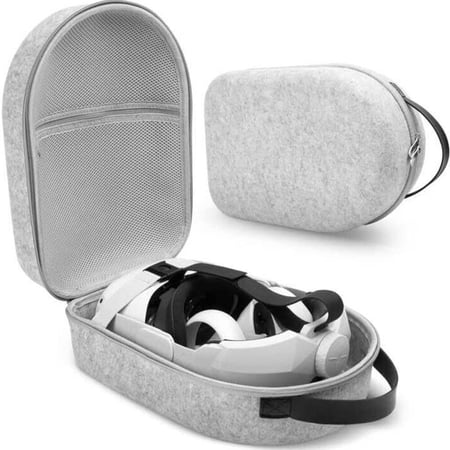 Hard Carrying Case Compatible with Quest 2 Basic/ Version VR Gaming Headset and Touch Controllers Accessories Suitable for Travel and Home Storage