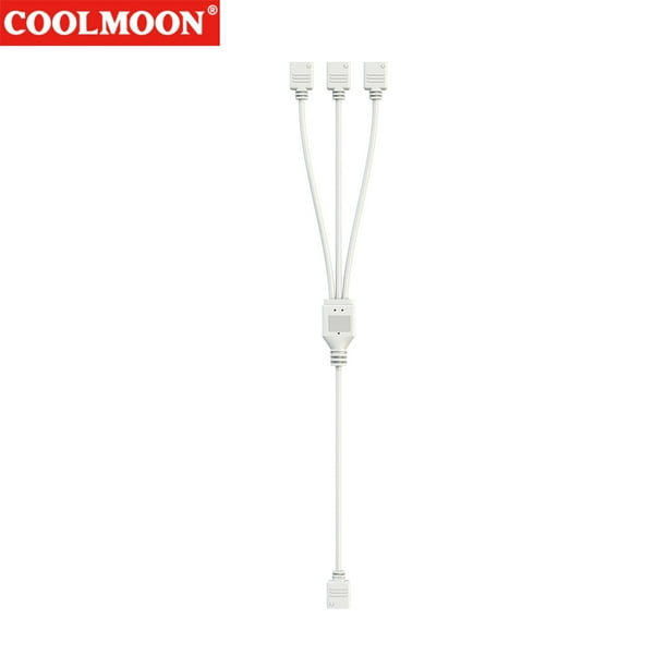 Divisor Ventilador Chasis ARGB 30 Cm 1 A 2/3/4 para Ventiladores Tira PC (1 3) Blanco