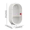 thumbnail image 3 of Kyursd Summer Home/Kitchen Organizers and Storage Special Offer！Multifunctional Wall Mounted Storage Rack With Magnetic Door Punch Free Wall Mounted Partition Storage Box, 3 of 6