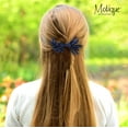 thumbnail image 3 of Motique Accessories Girls Navy Ribbon Hair Bow, 4.5 inches, Curly Korker Style Youth-One Size (3), 3 of 5