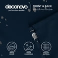 thumbnail image 2 of Deconovo Blackout Curtains for Kids Room, Silver Dots Printed Pattern (52W x 63L inch, Navy Blue, 2 Panels), 2 of 7