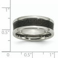 thumbnail image 6 of Titanium Polished Black Carbon Fiber Inlay 8mm Band, 6 of 11